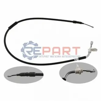 Трос ручника (задній) (R) MB A-class (W169) 04-12 (1215/1065mm) FEBI BILSTEIN 34909 Купити в Україні