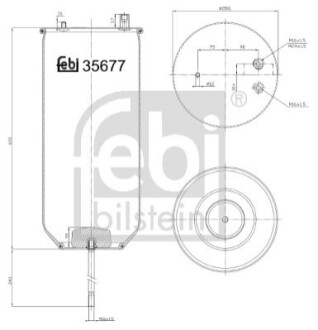 Кожух пневматической рессоры FEBI BILSTEIN 35677 (фото 1)