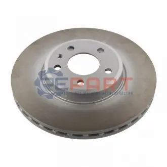 Фото Диск гальмівний (передній) Audi A4/A5 07- (314х25) (з покриттям) (вентильований) FEBI BILSTEIN (36232) зображення 1