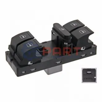 Кнопка піднімання вікна передн Лів SEAT ALTEA, ALTEA XL, IBIZA IV, IBIZA IV ST, LEON, TOLEDO III VW AMAROK, CC B7, GOLF PLUS, GOLF PLUS V, GOLF V, GOLF VI, JETTA III, JETTA IV 1.2-3.6 02.03 Febi Bilstein 37489 Купити в Україні