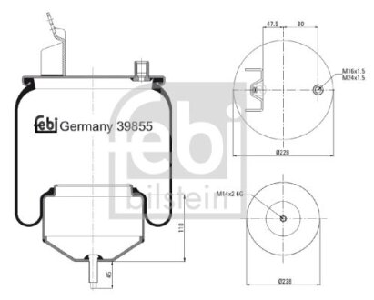 Автозапчасть FEBI BILSTEIN 39855