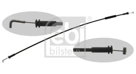 Трос дверей Лів/Прав (L-695мм) MAN TGA, TGL I, TGM I 06.99 Febi Bilstein 40897