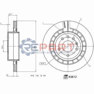 Автозапчастина FEBI BILSTEIN 43812 (фото 1)