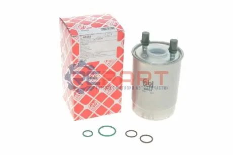 Паливний фільтр RENAULT ESPACE IV, FLUENCE, GRAND SCENIC III, LAGUNA III, MEGANE, MEGANE III, SCENIC III SUZUKI GRAND VITARA II 1.5D-2.0D 10.05 Febi Bilstein 48554 Купити в Україні