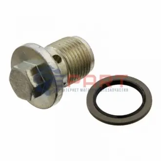 Болт зливу оливи + шайба Fiat Doblo 10-/Ducato 06-/ Opel Astra 04-15 (M18x1.5) FEBI BILSTEIN 48882 Купити в Україні