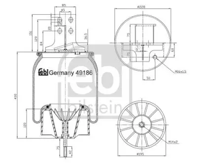 Автозапчасть Febi Bilstein 49186