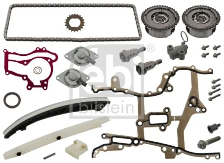 Комплект ГРМ (цепь + шестерня) CHEVROLET AVEO, CRUZE, ORLANDO, TRAX, VOLT OPEL ADAM, ASTRA J, ASTRA J GTC, CASCADA, CORSA D, CORSA E, INSIGNIA A, MERIVA B, MOKKA / MOKKA X 1.2-1.4LPG 07.06 Febi Bilstein 49455