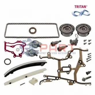 Фото 1 — Комплект ланцюга ГРМ Opel Astra H/Combo 1.4 04- (ланцюг, натяжник, шестерня, прокладка) FEBI BILSTEIN (49455) Фото Комплект ланцюга ГРМ Opel Astra H/Combo 1.4 04- (ланцюг, натяжник, шестерня, прокладка) FEBI BILSTEIN (49455) зображення 1