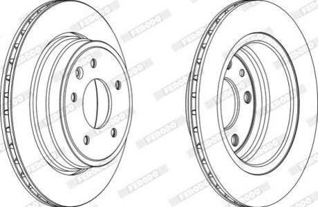 Диск тормозной FERODO DDF1004