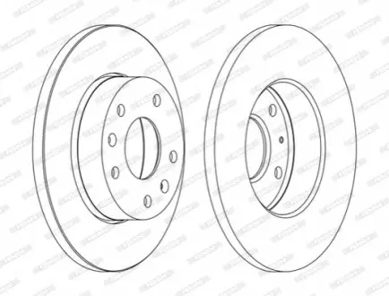 Диск тормозной FERODO DDF1100C