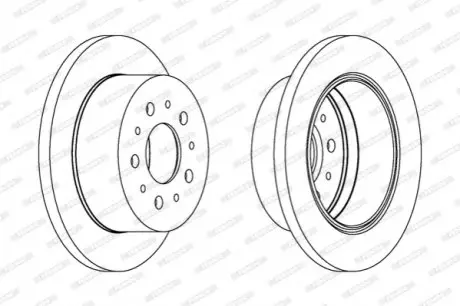 Диск тормозной FERODO DDF1144C