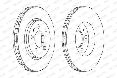 Фото 1 — Гальмівний диск FERODO (DDF1154C) Фото Гальмівний диск FERODO (DDF1154C) зображення 1