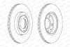 Комплект гальмівних дисків (2 шт) передн лів/прав AUDI A3 SEAT CORDOBA, IBIZA III, IBIZA IV, LEON, TOLEDO II SKODA FABIA I, FABIA I PRAKTIK, FABIA II, OCTAVIA I, ROOMSTER 1.0-2.0 09.96-10.21 FERODO (DDF1164C) изображение 1