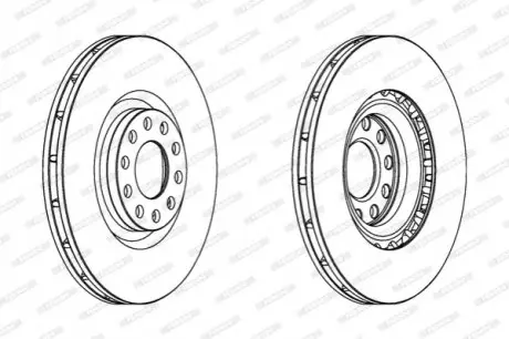 Фото Диск тормозной FERODO (DDF1166C1) изображение 1