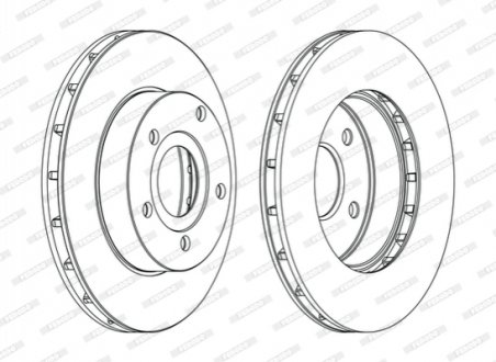 Диск гальмівний FERODO DDF1169C