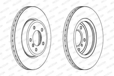 Диск тормозной FERODO DDF1174C1