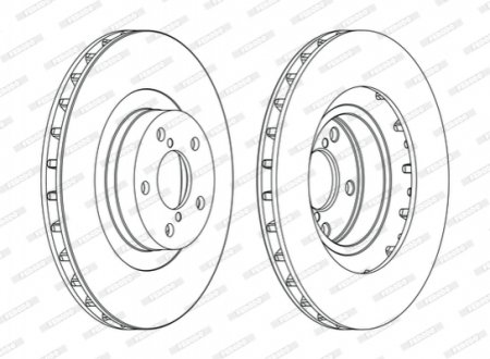 Диск тормозной FERODO DDF1175C