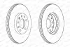 Гальмівний диск передній Лів/Прав CADILLAC BLS FIAT CROMA LADA NOVA OPEL SIGNUM, VECTRA C, VECTRA C GTS SAAB 9-3, 9-3X 1.5-2.8 08.94 FERODO (DDF1191C) зображення 2