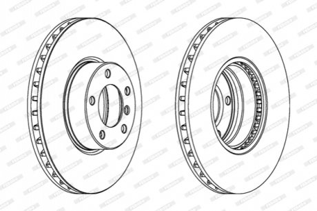 Диск тормозной FERODO DDF1202C1