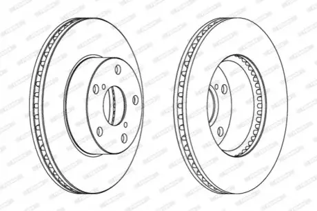 Диск тормозной FERODO DDF1216C