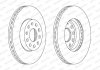 Тормозной диск - (1K0615301K, 1K0615301T, 1K0615601T) FERODO DDF1218 (фото 2)