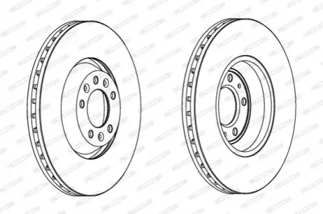 Диск тормозной FERODO DDF1274C1 Купить в Украине