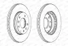 Гальмівний диск переднійЛів/Прав MAZDA 323 F VI, 323 S VI, 6, 626 V, PREMACY SAAB 9-5 1.8-3.0D 02.98-07.13 FERODO (DDF1278C) зображення 1