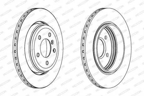 Диск тормозной FERODO DDF1280C (фото 1)