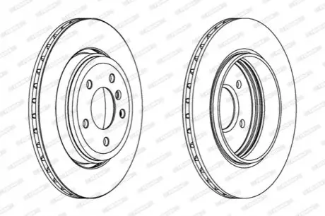 Диск тормозной FERODO DDF1280C