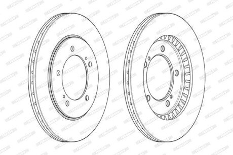 Диск тормозной FERODO DDF1282