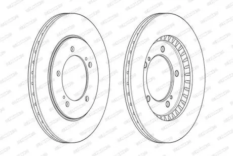 Диск тормозной FERODO DDF1282