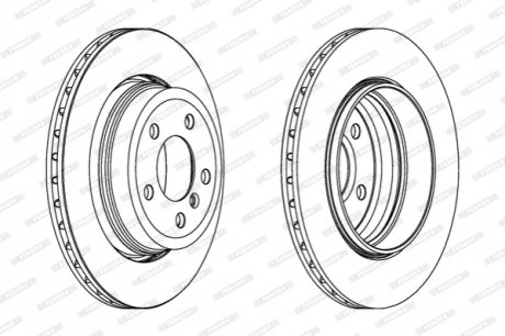 Тормозной диск FERODO DDF1297C1