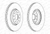 Фото Гальмівний диск передній Лів/Прав AUDI A1, A3, A3 ALLSTREET, Q2, Q3, TT CUPRA FORMENTOR, LEON, LEON SPORTSTOURER SEAT ALHAMBRA, ALTEA, ALTEA XL, ATECA, LEON 1.0-Electric 03.99 FERODO (DDF1305C) зображення 1