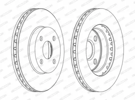 Диск тормозной FERODO DDF1309C