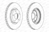 Гальмівний диск переднійЛів/Прав MAZDA 3, 5 1.6D-2.3 10.03 FERODO (DDF1312C) зображення 1