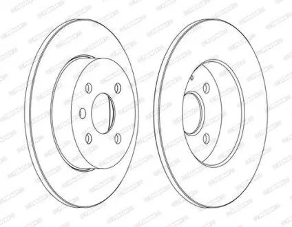 Диск тормозной FERODO DDF1313C