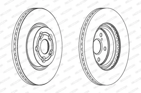 Диск тормозной FERODO DDF1315C