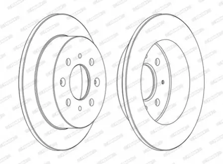 Диск тормозной FERODO DDF1358C