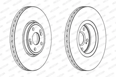 Диск тормозной FERODO DDF1405C1