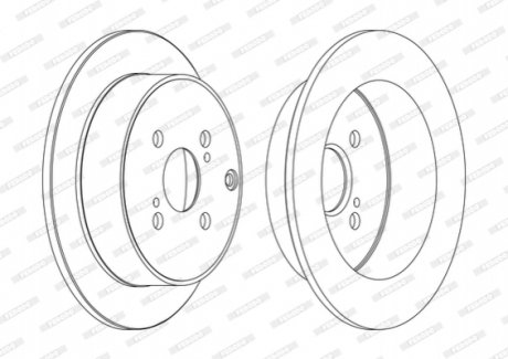 Диск тормозной FERODO DDF1409C (фото 1)