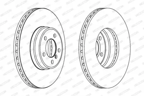 Диск тормозной FERODO DDF1411C1