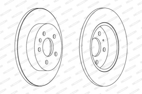 Диск тормозной FERODO DDF1423C