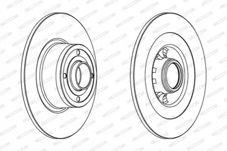 Диск гальмівний FERODO DDF1443C1
