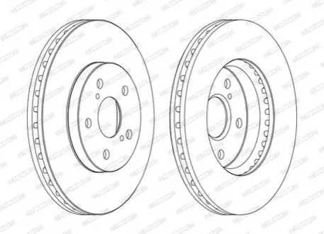 Гальмівний диск переднійЛів/Прав (296ммx28мм) LEXUS ES, RX TOYOTA CAMRY, HARRIER, HIGHLANDER / KLUGER, PREVIA II, SIENNA 09.93-12.10 FERODO DDF1446C Купити в Україні