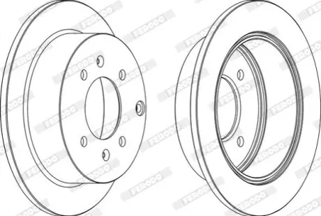Фото 1 — Диск тормозной FERODO (DDF1448) Фото Диск тормозной FERODO (DDF1448) изображение 1