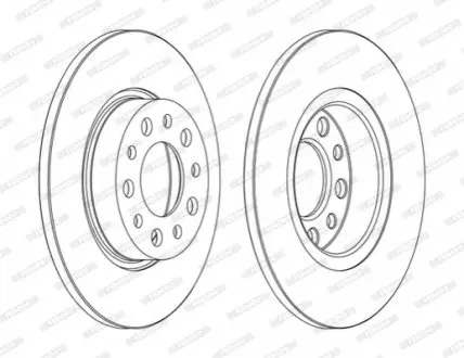 Диск тормозной FERODO DDF1450C