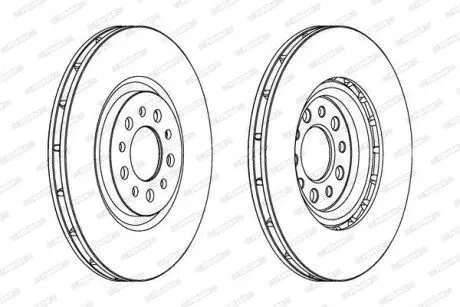 Диск тормозной FERODO DDF1453C