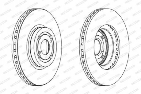 Гальмівний диск FERODO DDF1461C (фото 1)