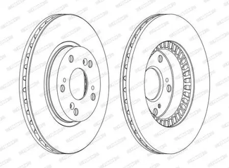 Диск тормозной FERODO DDF1496C
