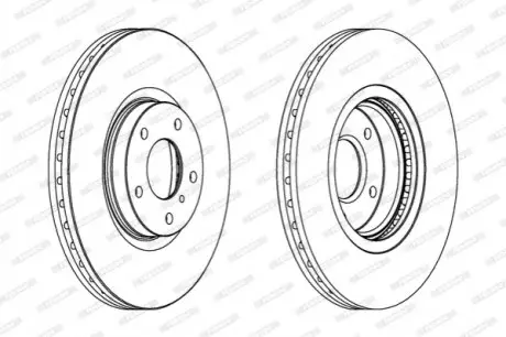 Диск тормозной FERODO DDF1505C1